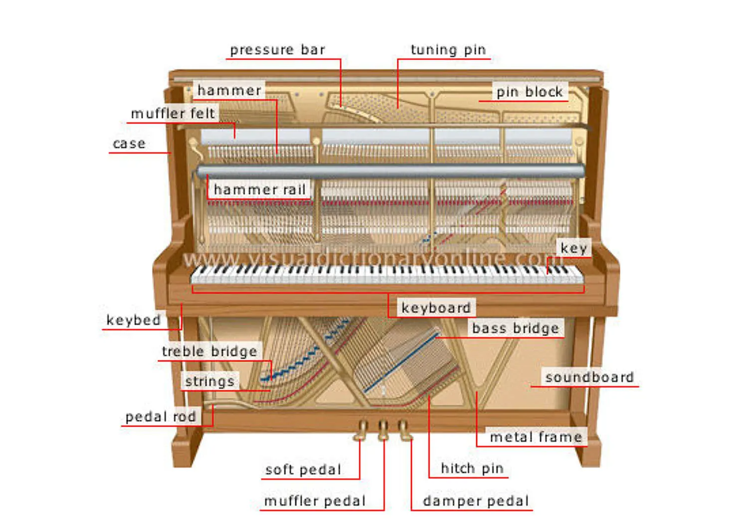 Anatomy Of An Upright Piano
